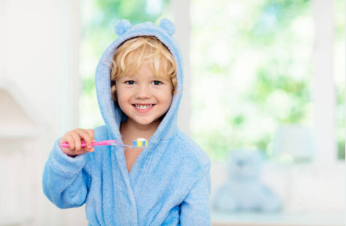 Toddler with Toothbrush